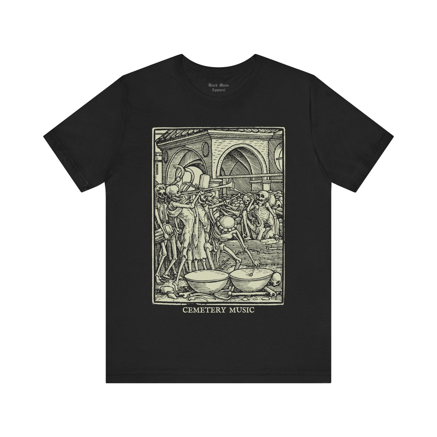 Cemetery Music - Black Mass Apparel - T - Shirt