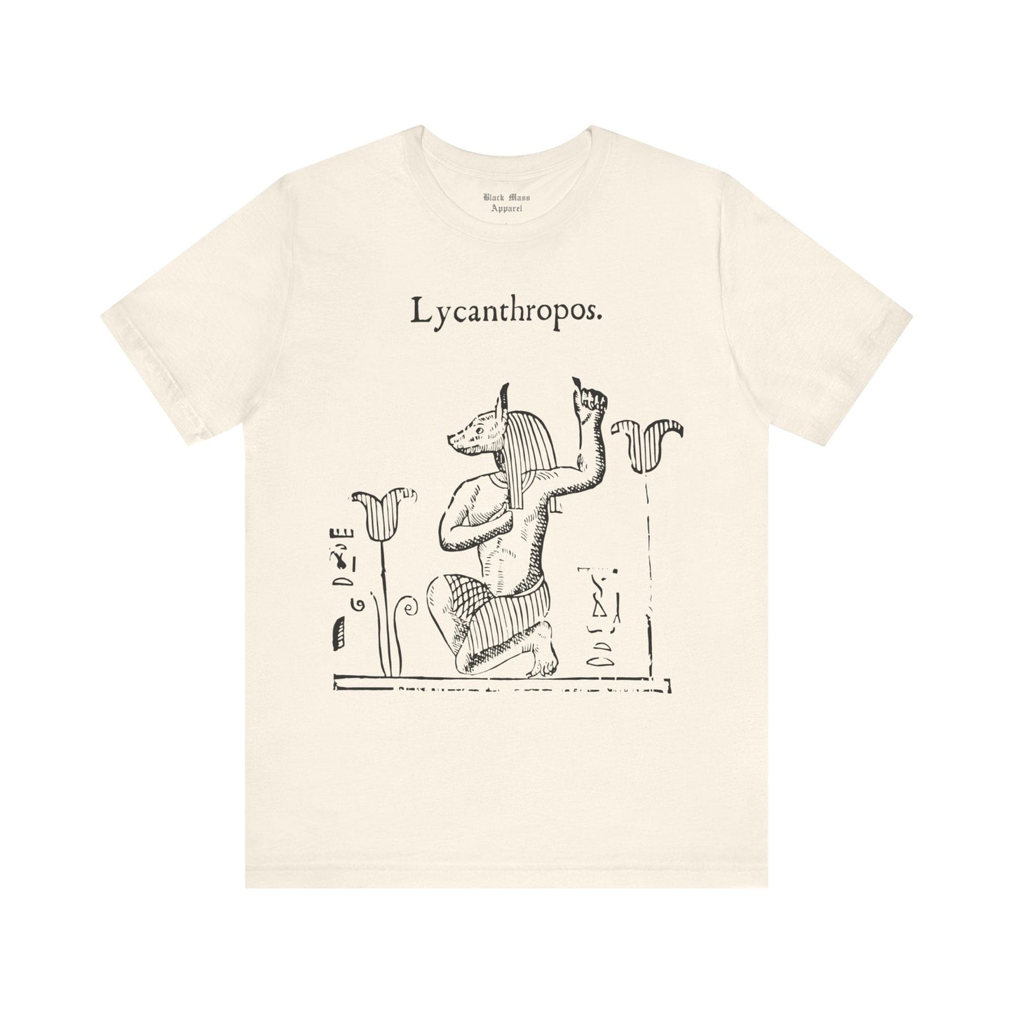 Lycanthropos, Werewolf Shirt, Lycanthrope T-shirt, Creepy Art Tshirt, Vintage Monster, Gothic Unisex Jersey Short Sleeve Tee - Black Mass Apparel - T-Shirt