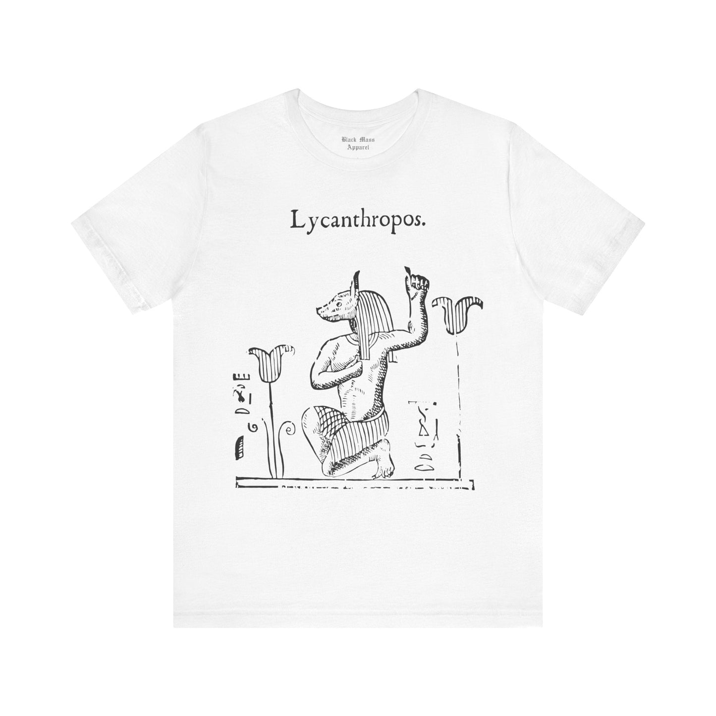 Lycanthropos, Werewolf Shirt, Lycanthrope T-shirt, Creepy Art Tshirt, Vintage Monster, Gothic Unisex Jersey Short Sleeve Tee - Black Mass Apparel - T-Shirt