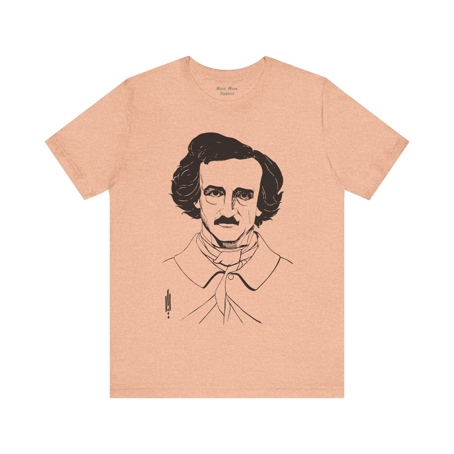 Portrait of Edgar Allan Poe - Aubrey Beardsley - Black Mass Apparel - T-Shirt
