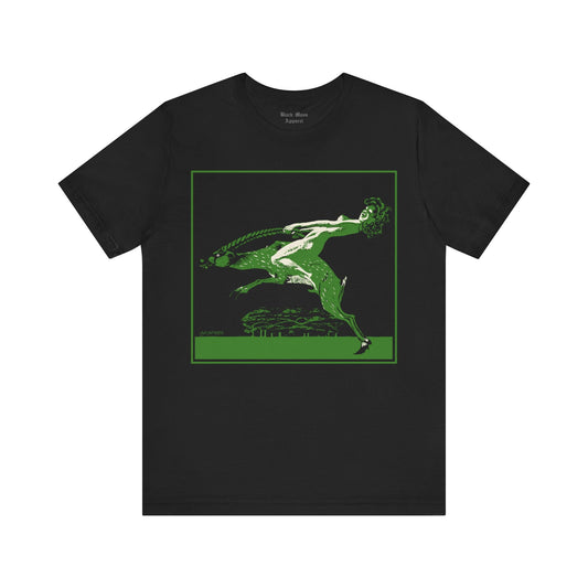 The Gazelle, Albert Weisgerber Art, Witch T-shirt, Goat Shirt, Witchcraft Tshirt, Salem, Occult, Black Magic Unisex Jersey Short Sleeve Tee - Black Mass Apparel - T-Shirt