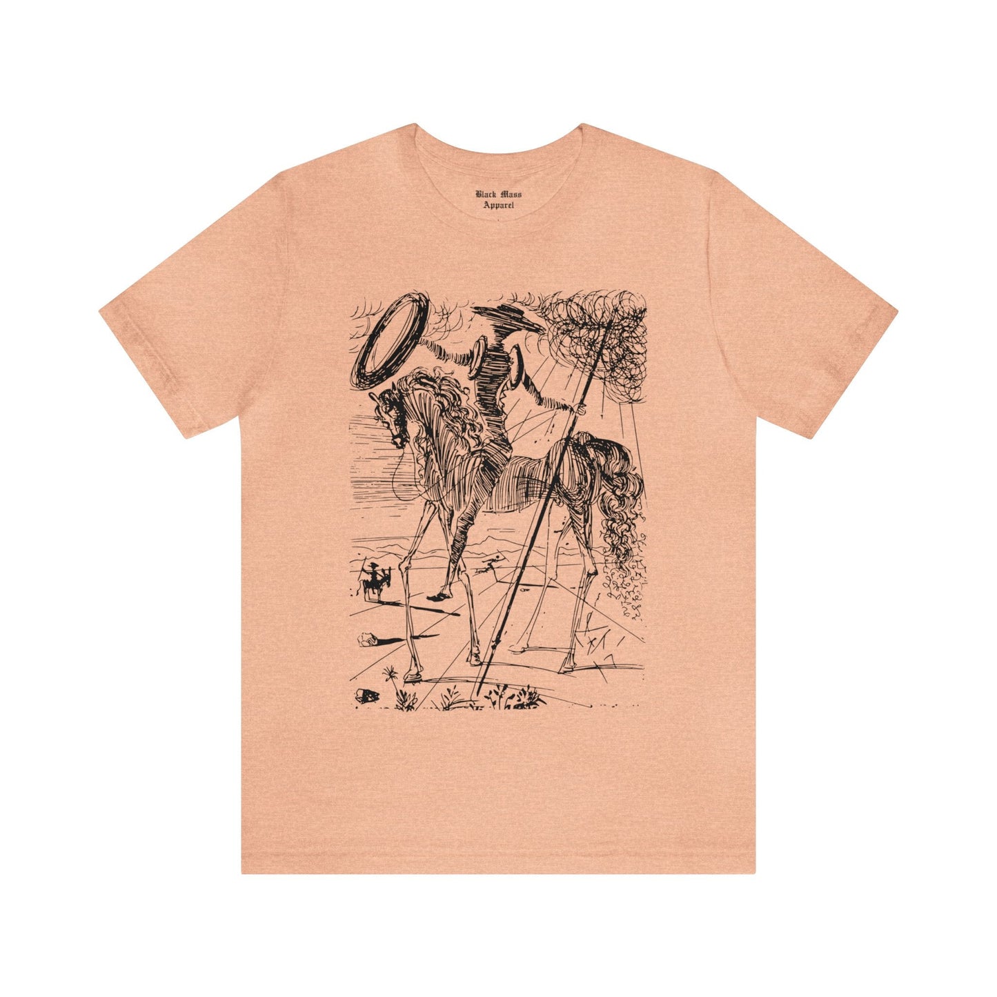 Don Quixote - Salvador Dali - Black Mass Apparel - T-Shirt