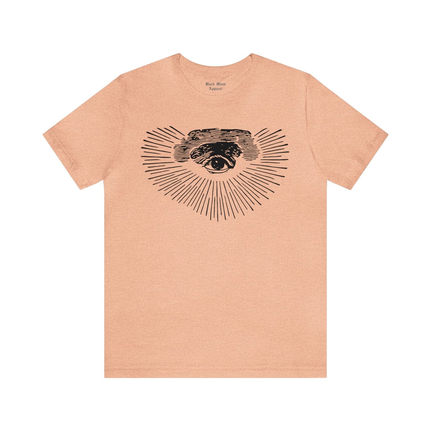 Eye of Providence, All Seeing Eye Shirt, Eye of God T-shirt, Third Eye Unisex Jersey Short Sleeve Tee - Black Mass Apparel - T-Shirt