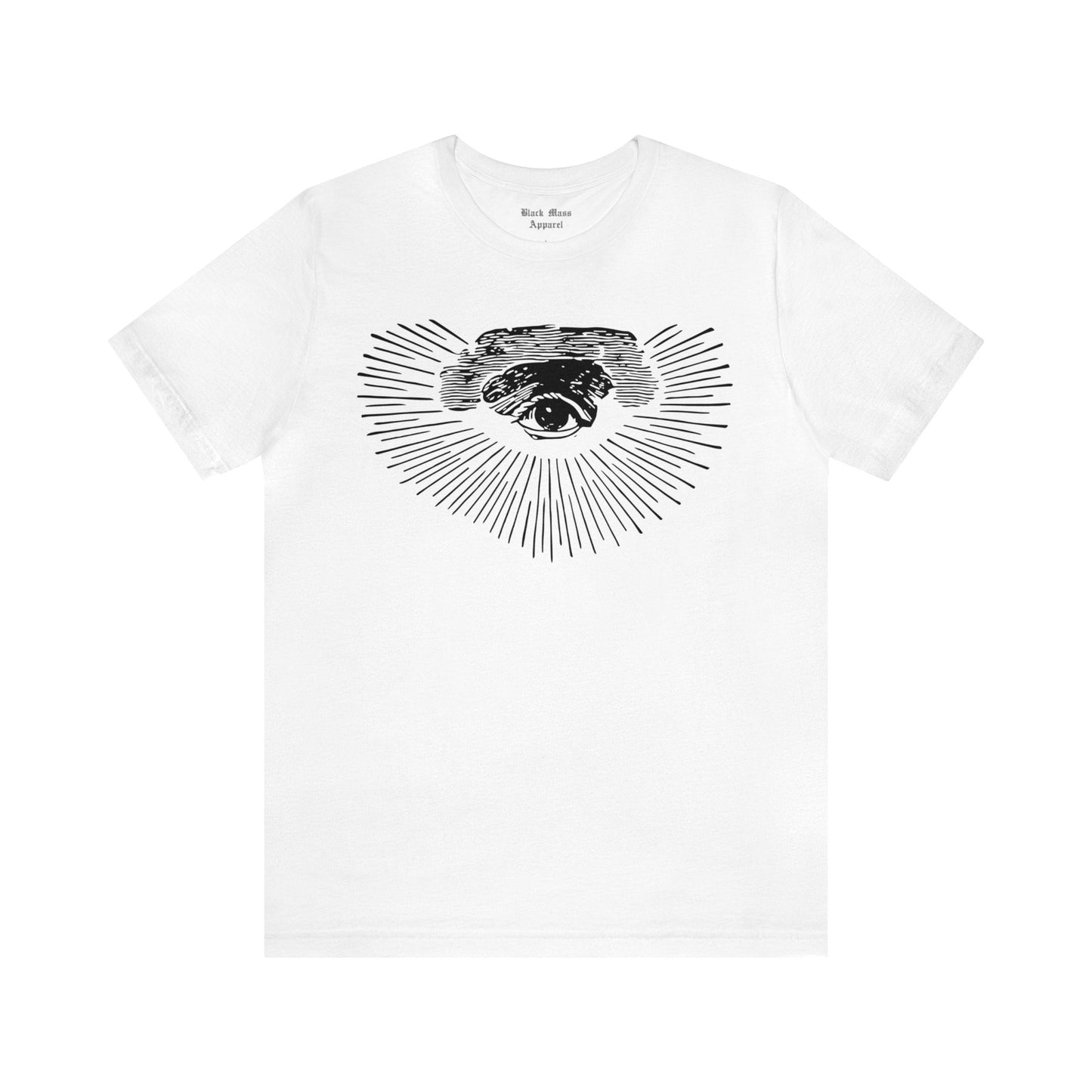 Eye of Providence, All Seeing Eye Shirt, Eye of God T-shirt, Third Eye Unisex Jersey Short Sleeve Tee - Black Mass Apparel - T-Shirt