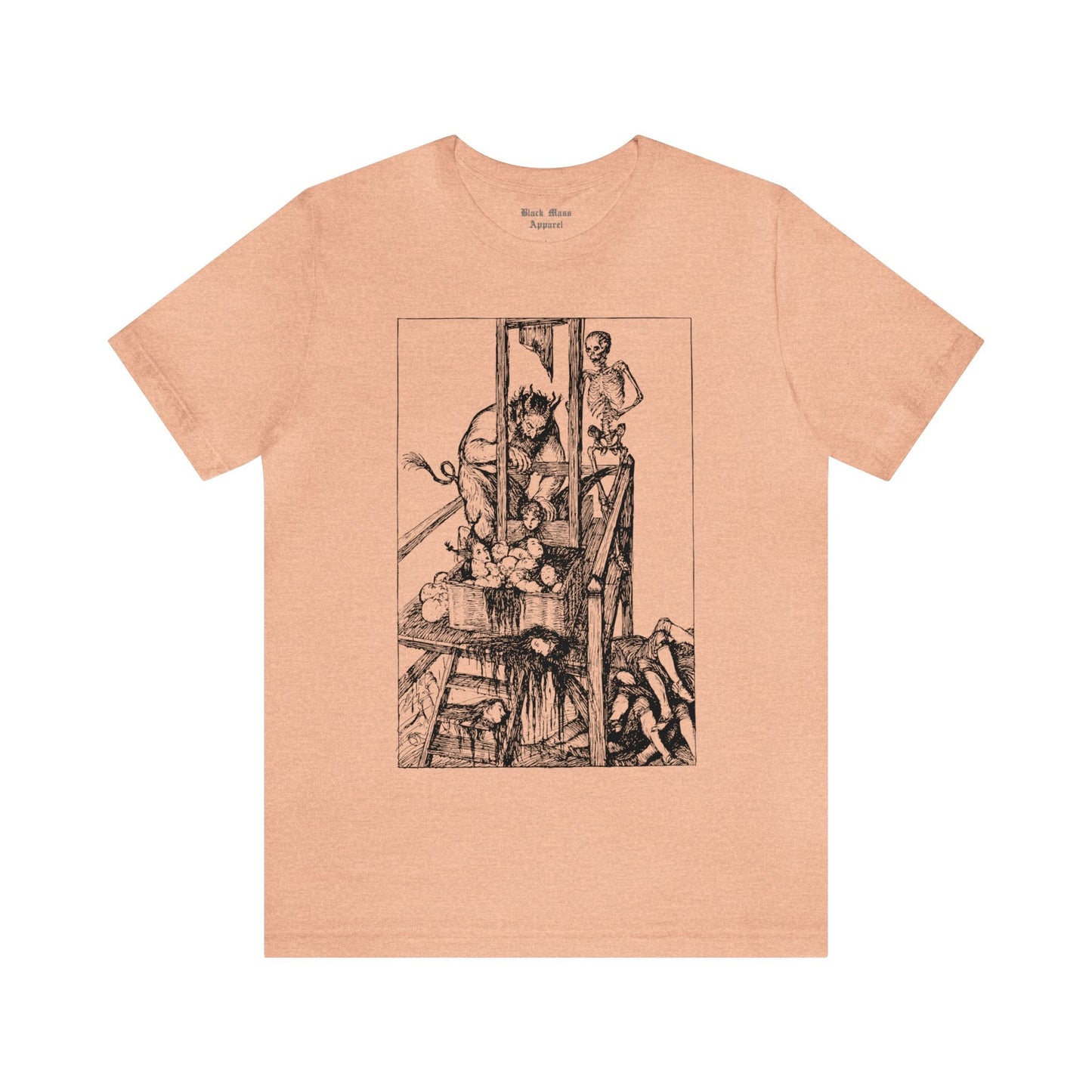 Love Looks Through the Little Window, Edmund Joseph Sullivan T-shirt, Spooky Death Shirt, Vintage Creepy Art Unisex Jersey Short Sleeve Tee - Black Mass Apparel - T-Shirt