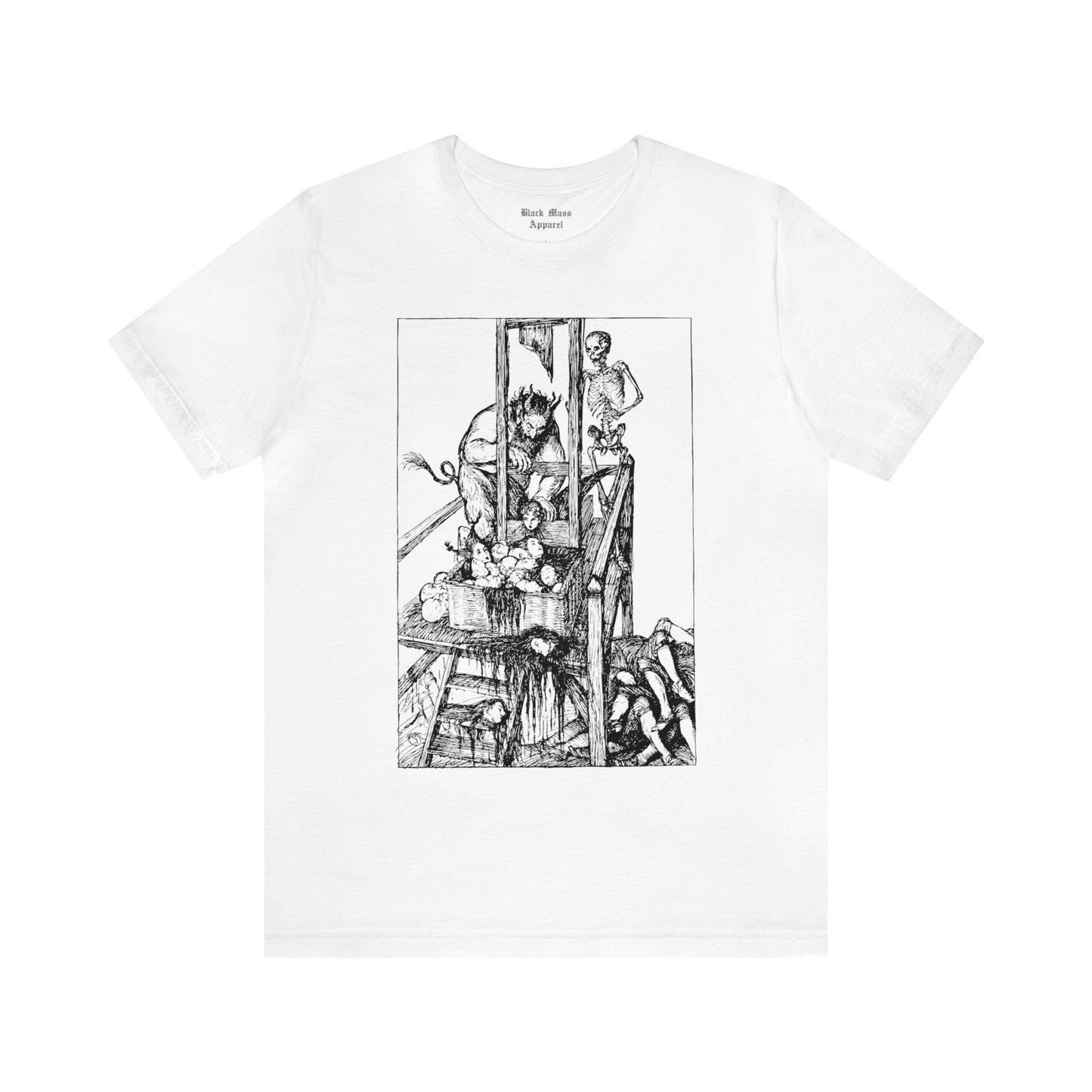Love Looks Through the Little Window, Edmund Joseph Sullivan T-shirt, Spooky Death Shirt, Vintage Creepy Art Unisex Jersey Short Sleeve Tee - Black Mass Apparel - T-Shirt
