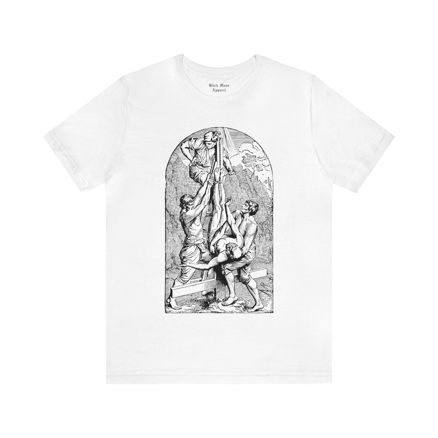 Peter Crucified Upside Down - Black Mass Apparel - T-Shirt