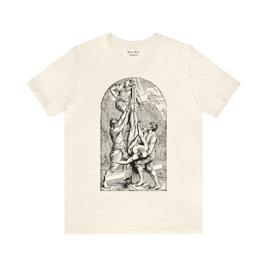 Peter Crucified Upside Down - Black Mass Apparel - T-Shirt