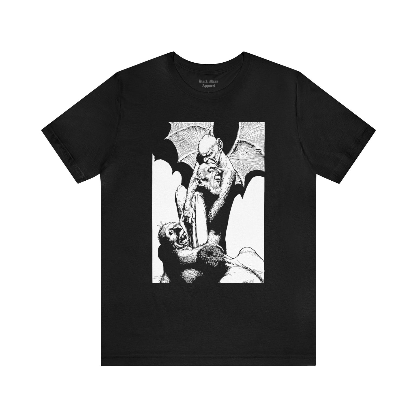 Terrible Coyl, William Heath Robinson T-shirt, Spooky Vintage Satan Shirt, Lucifer Tshirt, Creepy Art Unisex Jersey Short Sleeve Tee - Black Mass Apparel - T-Shirt