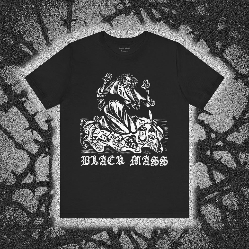 Black Mass Ritual (Woodcut) - Black Mass Apparel - T-Shirt