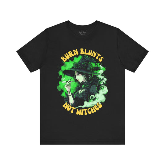 Burn Blunts Not Witches - Black Mass Apparel - T-Shirt