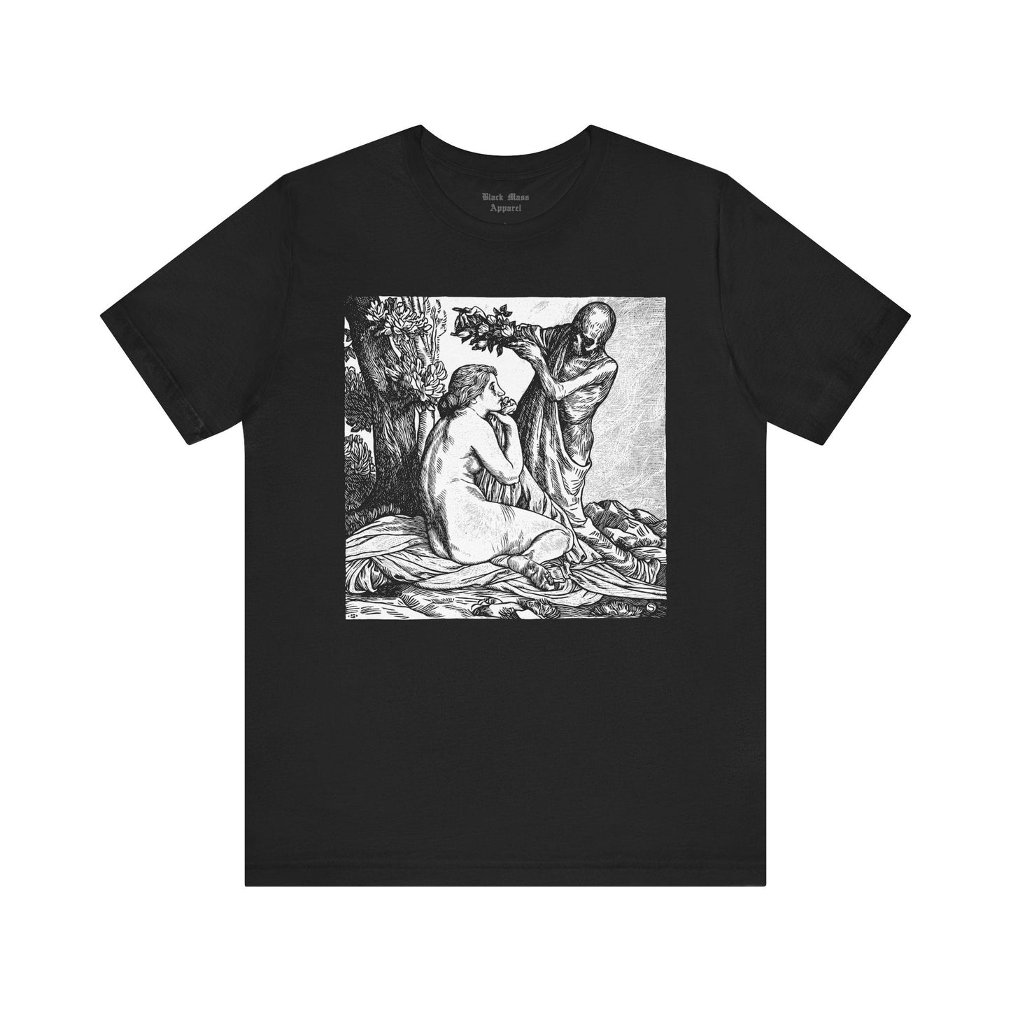 Death the Lover, William Strang Art Shirt, Doings of Death T-shirt, Danse Macabre, Dance of Death Unisex Jersey Short Sleeve Tee - Black Mass Apparel - T-Shirt