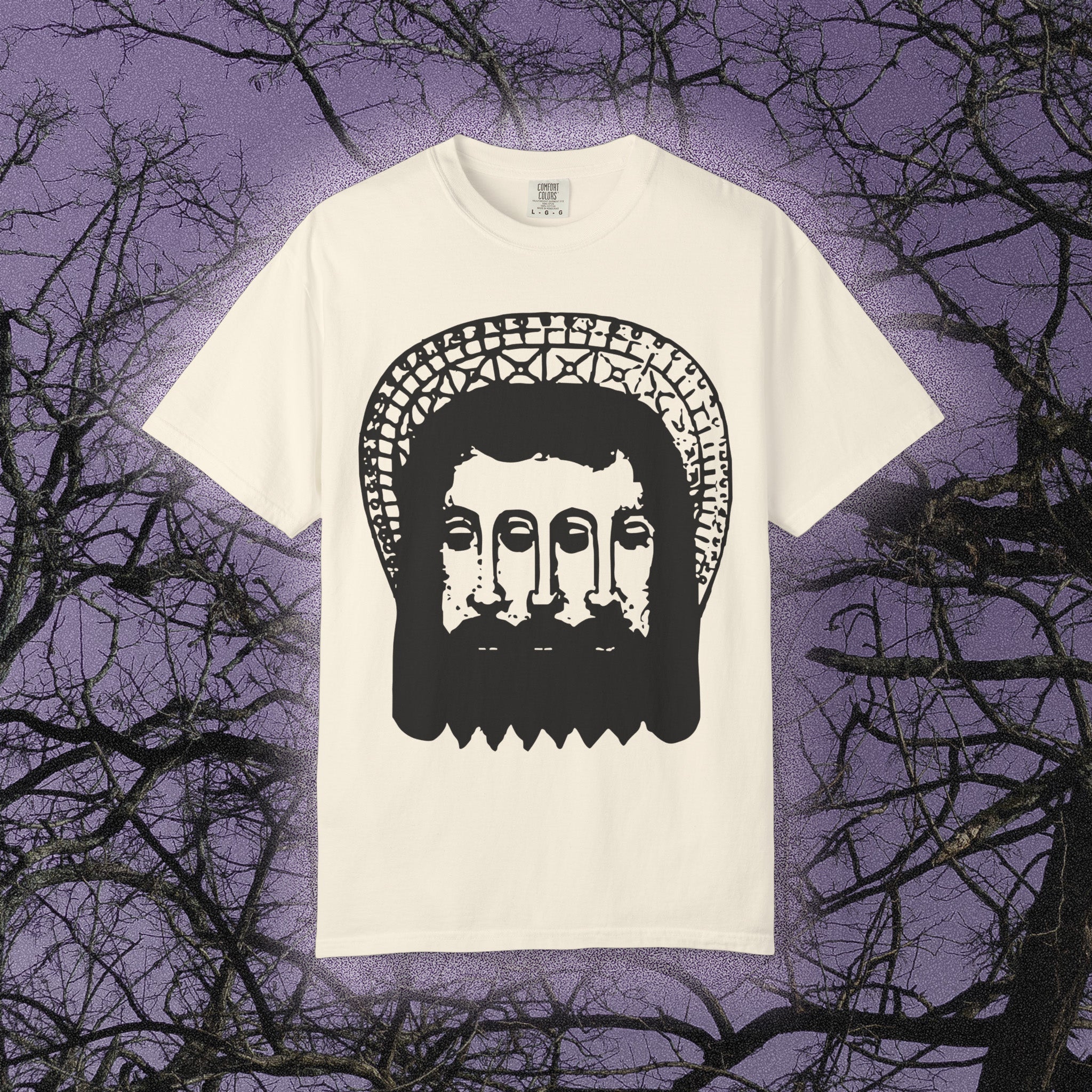 Faces of the Trinity (Comfort Colors) - Black Mass Apparel - T-Shirt