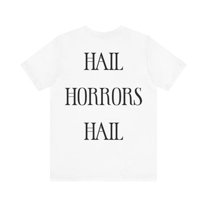 Hail Horrors Hail w/Backprint - Black Mass Apparel - T - Shirt