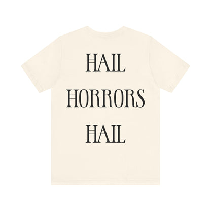 Hail Horrors Hail w/Backprint - Black Mass Apparel - T - Shirt