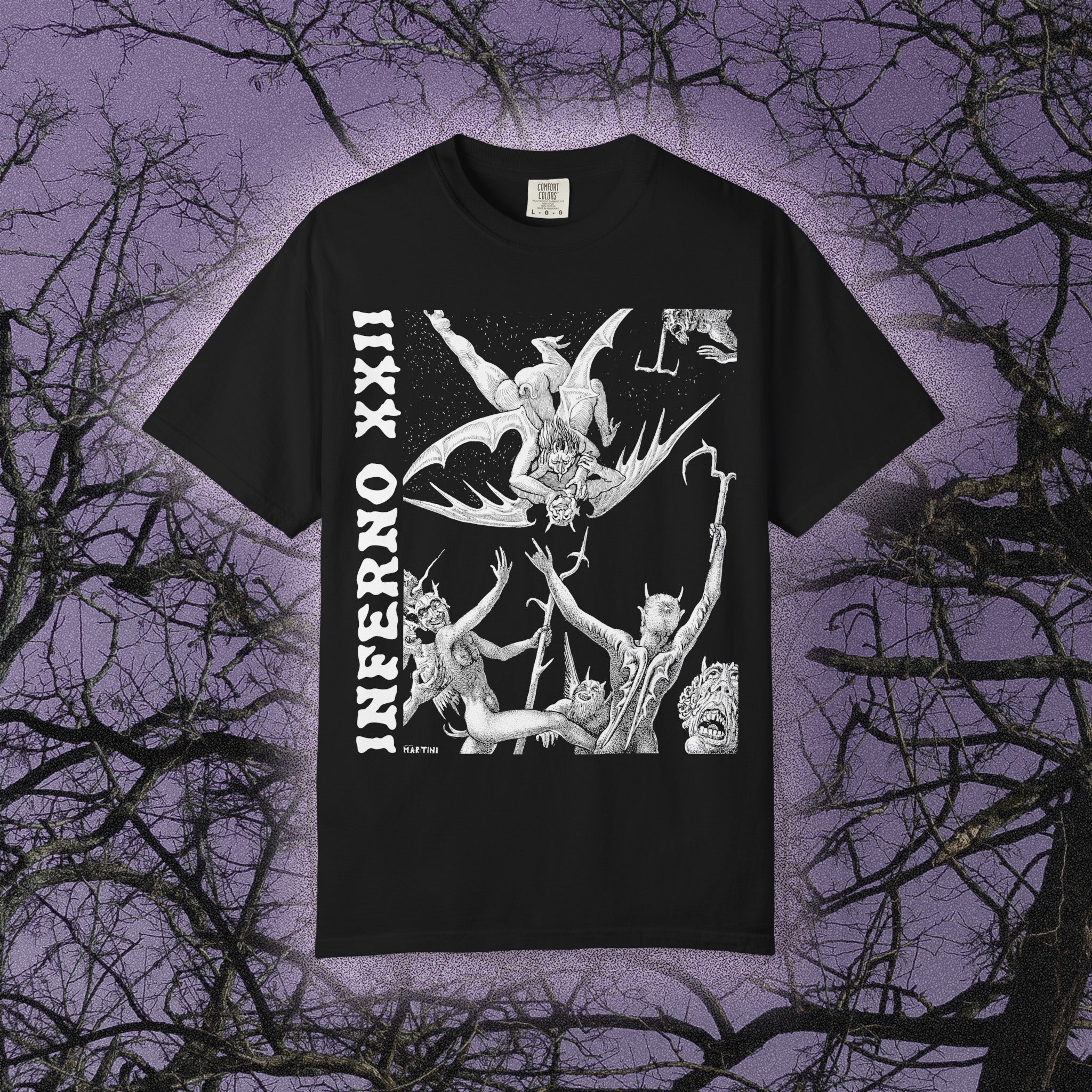 Inferno XXII (Comfort Colors) - Black Mass Apparel - T-Shirt