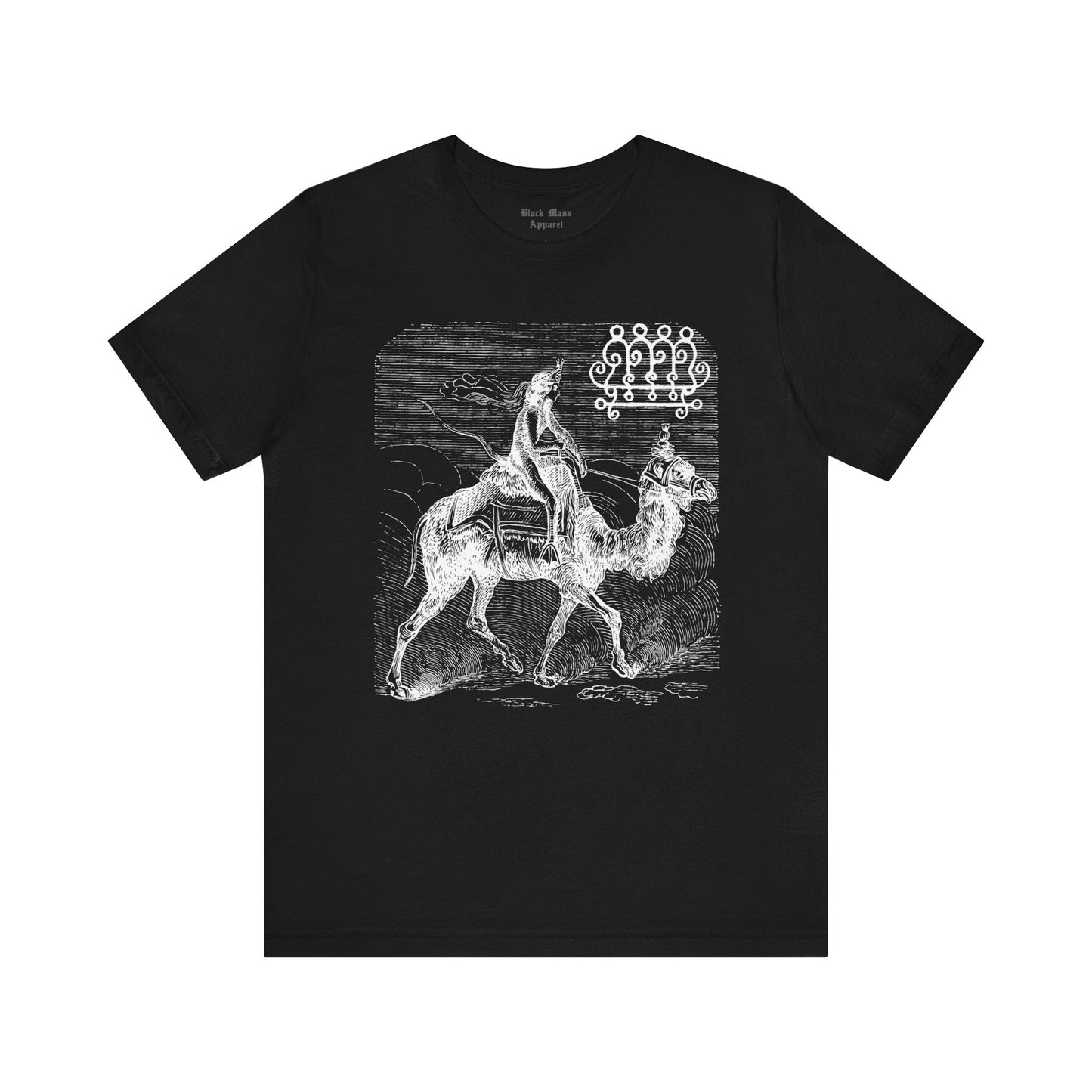 King Paimon T-Shirt - A Gothic Gift for Fans of Demonology Occult Unisex Jersey Short Sleeve Tee - Black Mass Apparel - T-Shirt