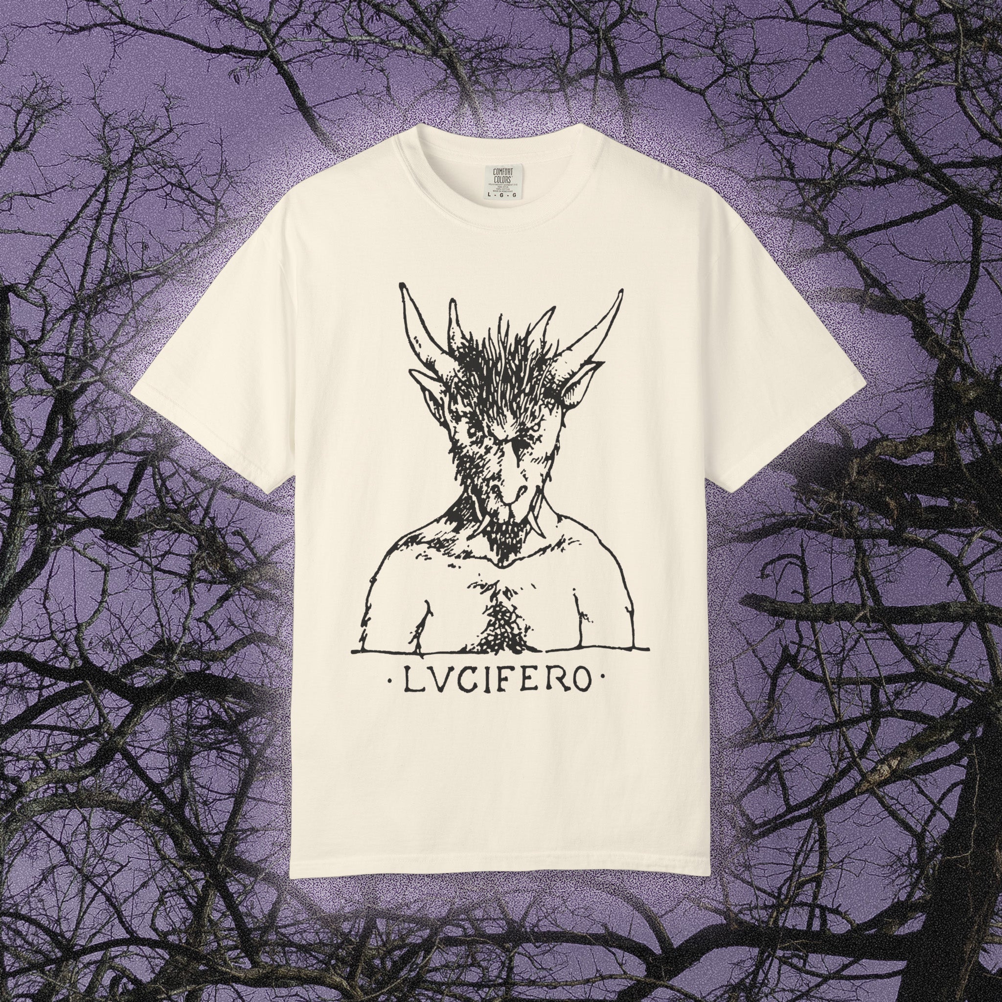 Lvcifero (Comfort Colors) - Black Mass Apparel - T-Shirt