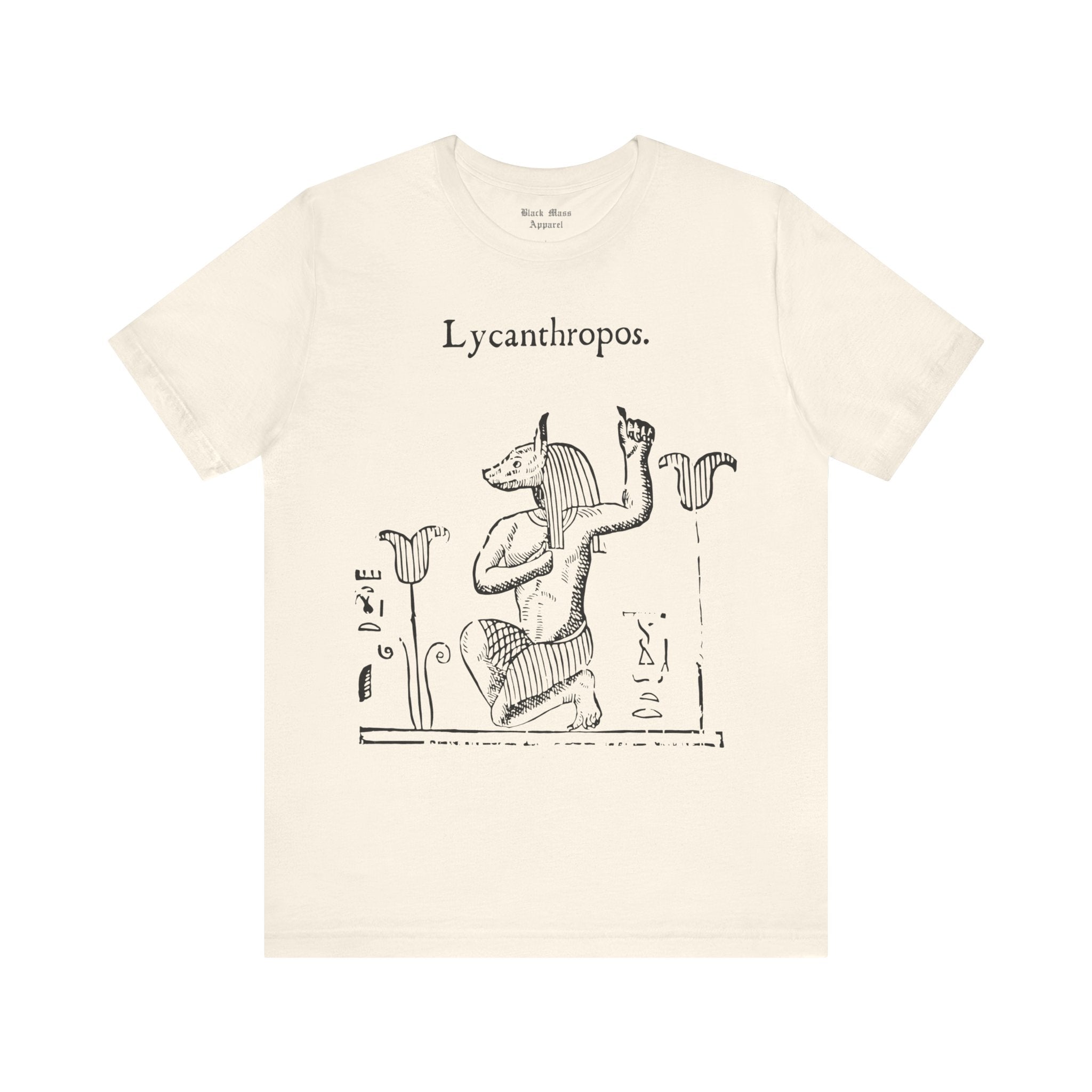 Lycanthropos, Werewolf Shirt, Lycanthrope T-shirt, Creepy Art Tshirt, Vintage Monster, Gothic Unisex Jersey Short Sleeve Tee - Black Mass Apparel - T-Shirt