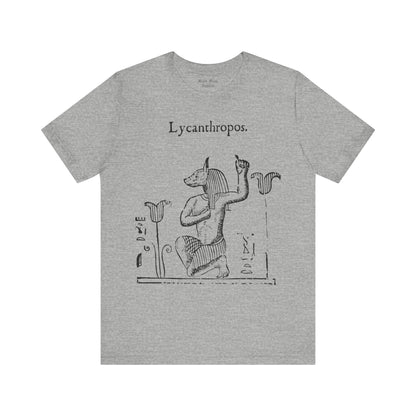 Lycanthropos, Werewolf Shirt, Lycanthrope T-shirt, Creepy Art Tshirt, Vintage Monster, Gothic Unisex Jersey Short Sleeve Tee - Black Mass Apparel - T-Shirt