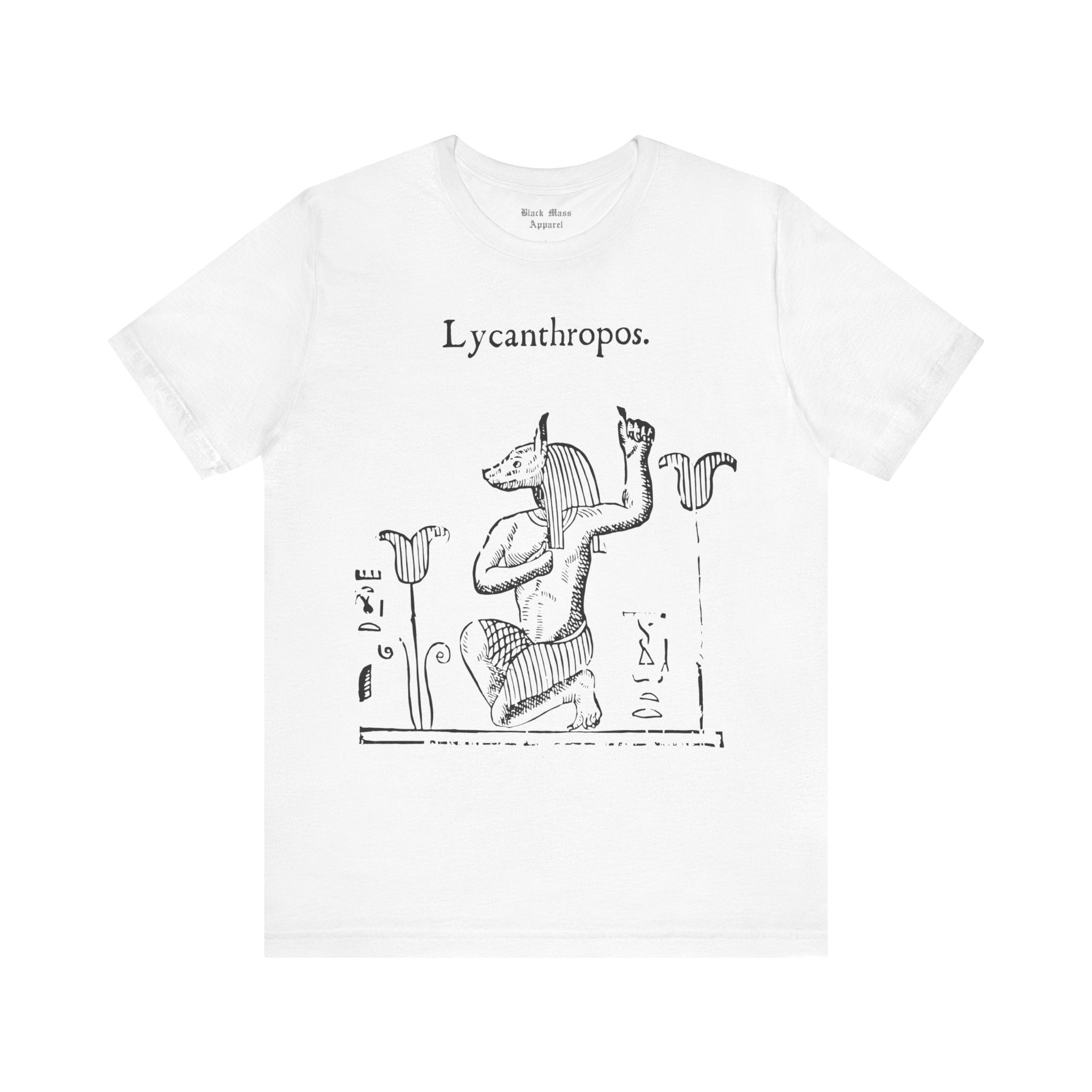 Lycanthropos, Werewolf Shirt, Lycanthrope T-shirt, Creepy Art Tshirt, Vintage Monster, Gothic Unisex Jersey Short Sleeve Tee - Black Mass Apparel - T-Shirt