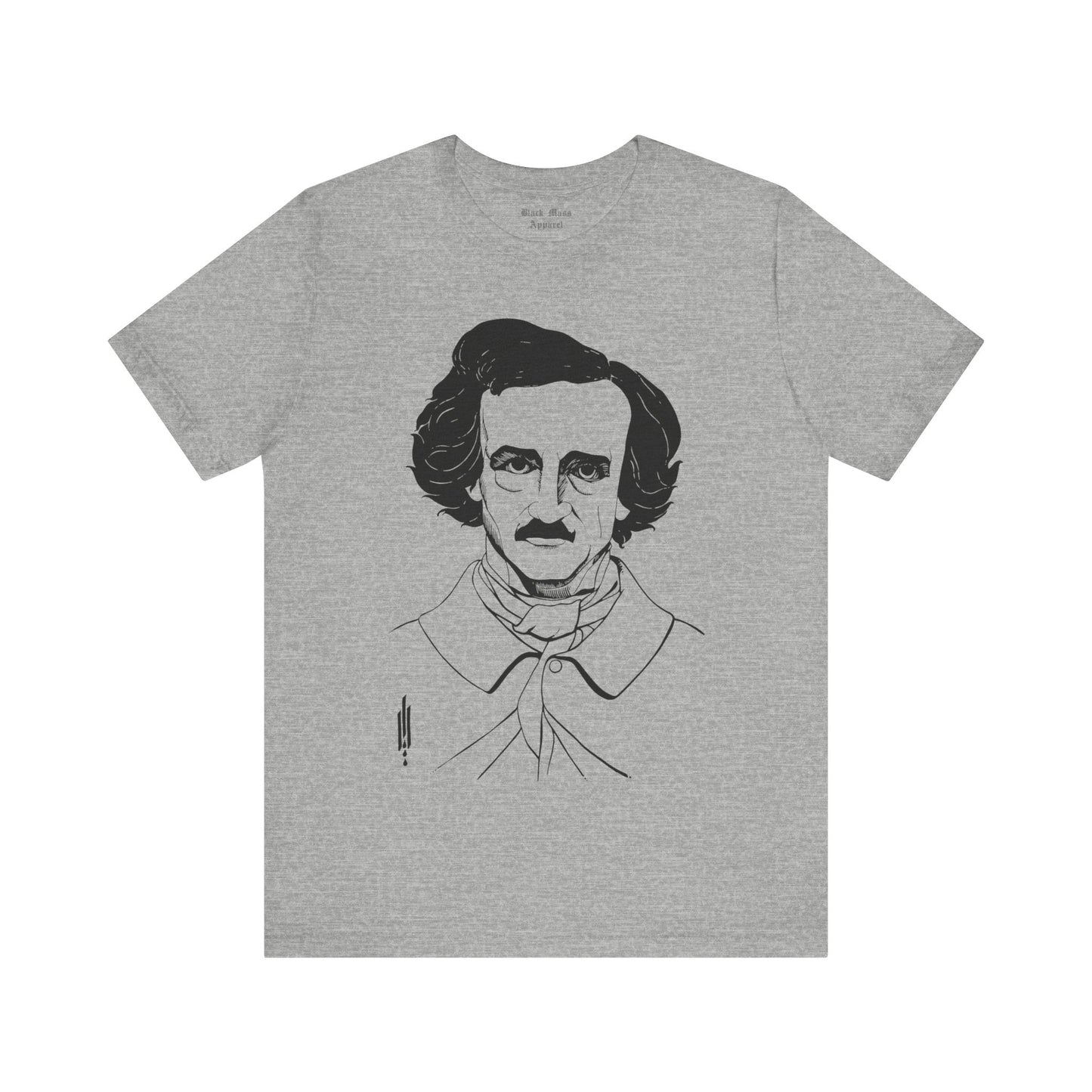 Portrait of Edgar Allan Poe - Aubrey Beardsley - Black Mass Apparel - T-Shirt
