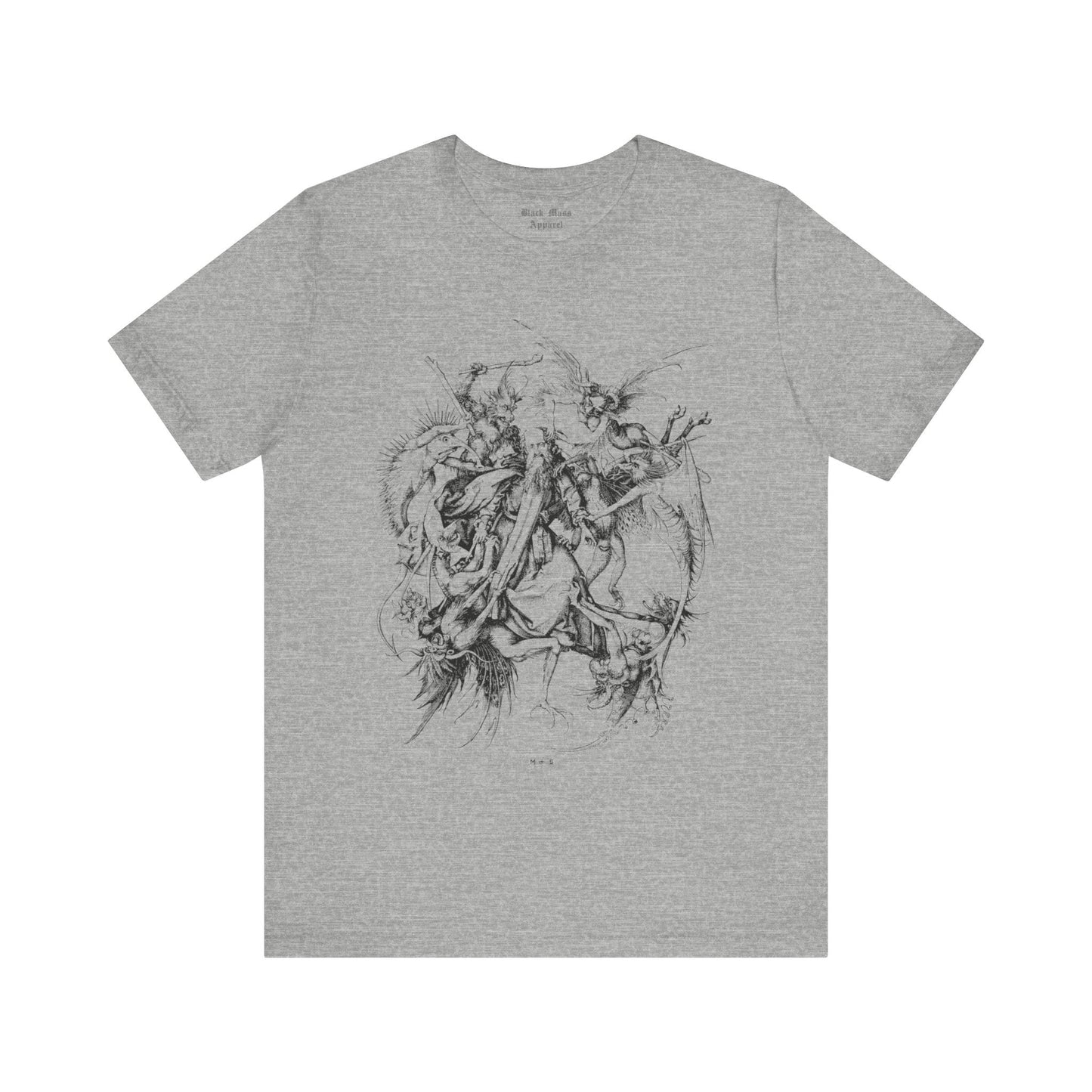 Saint Anthony Tormented by Demons - Black Mass Apparel - T - Shirt