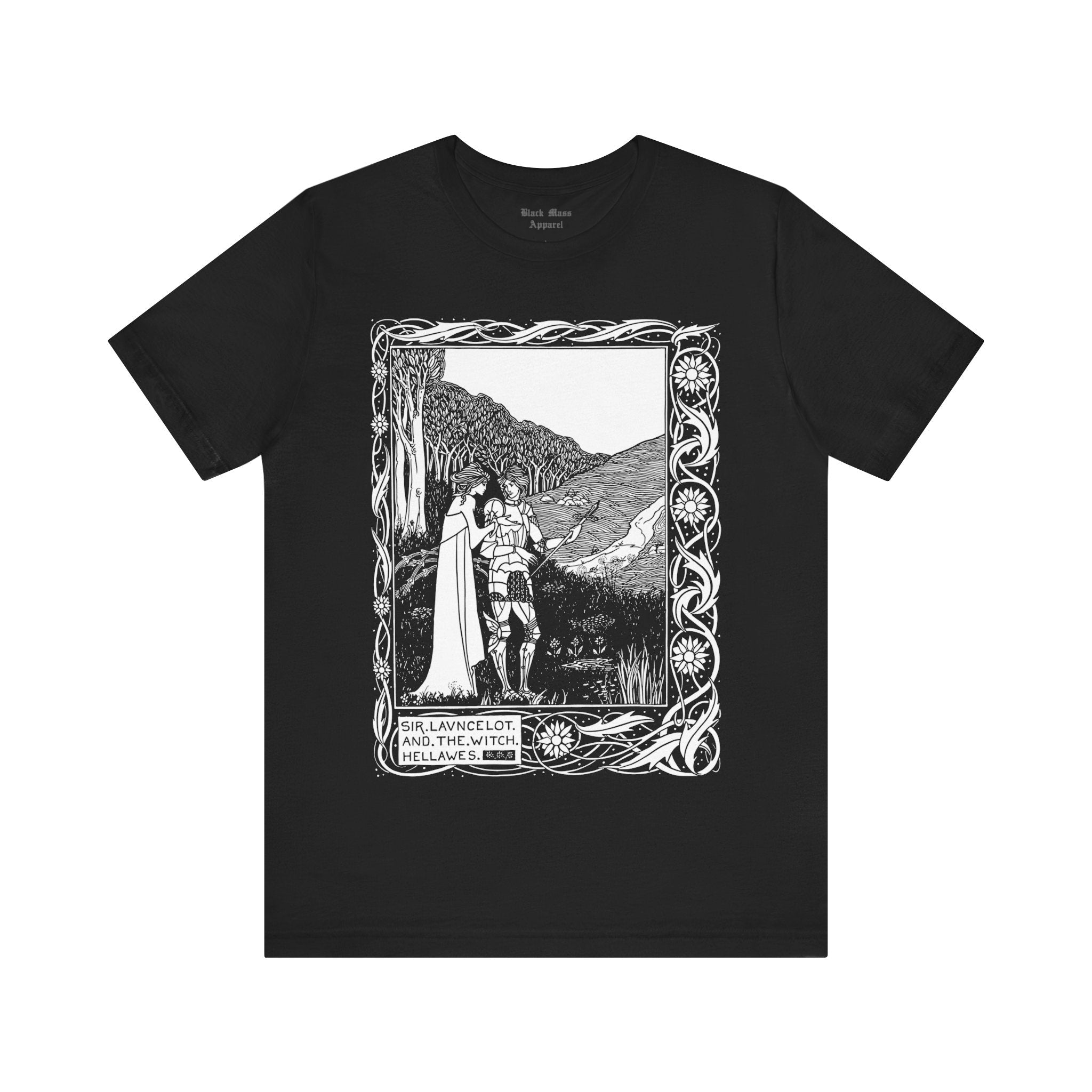 Sir Lancelot and the Witch Hellawes - Black Mass Apparel - T-Shirt