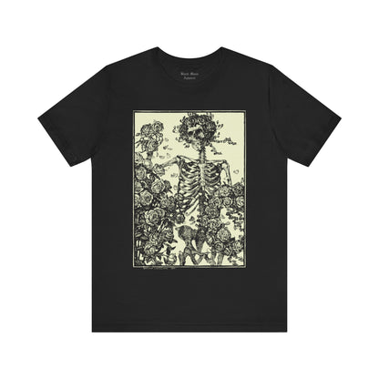 Skeleton and Roses - Black Mass Apparel - T - Shirt