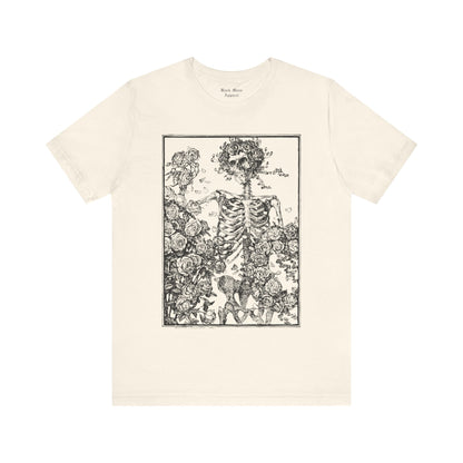 Skeleton and Roses - Black Mass Apparel - T - Shirt