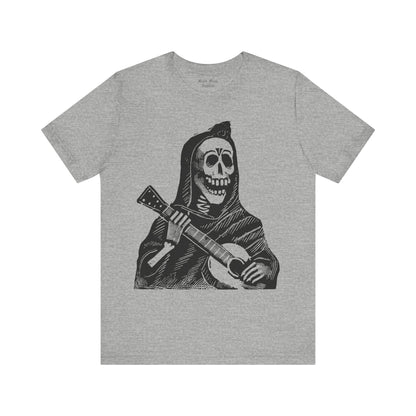 Skeleton Playing The Guitar - Black Mass Apparel - T-Shirt