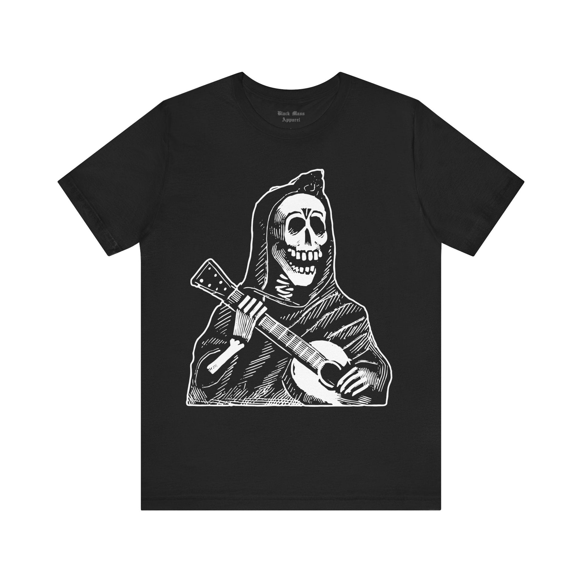 Skeleton Playing The Guitar - Black Mass Apparel - T-Shirt