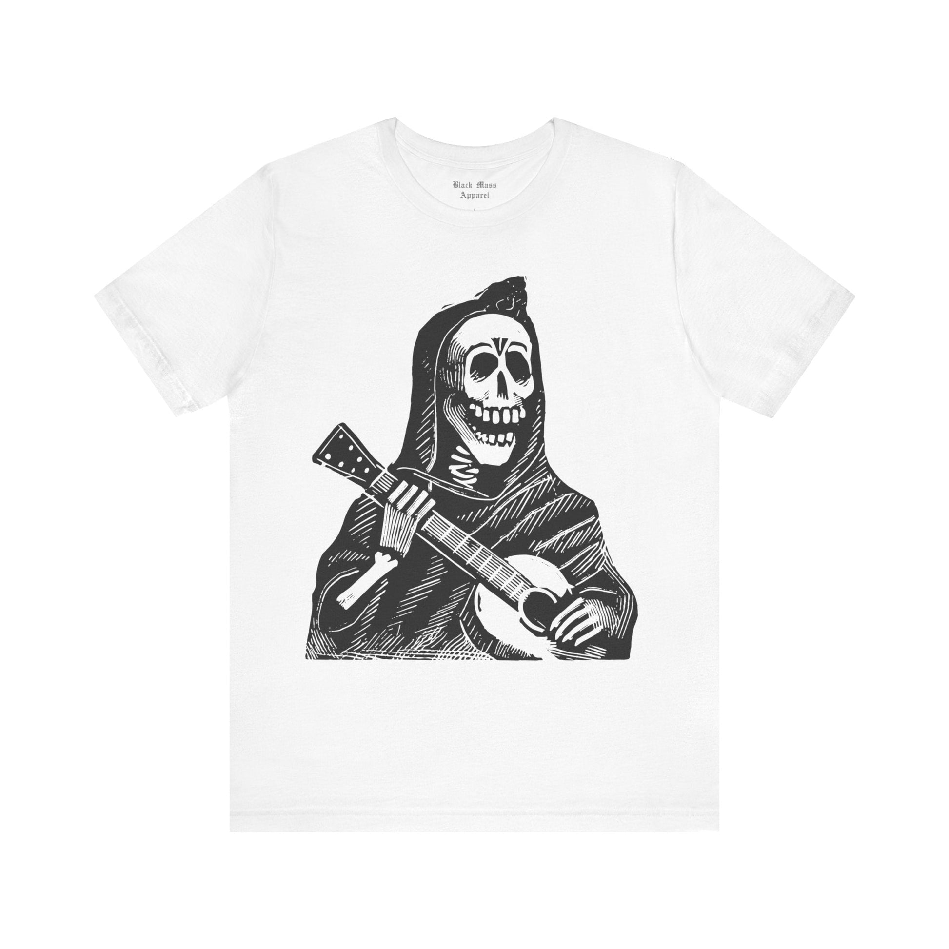 Skeleton Playing The Guitar - Black Mass Apparel - T-Shirt