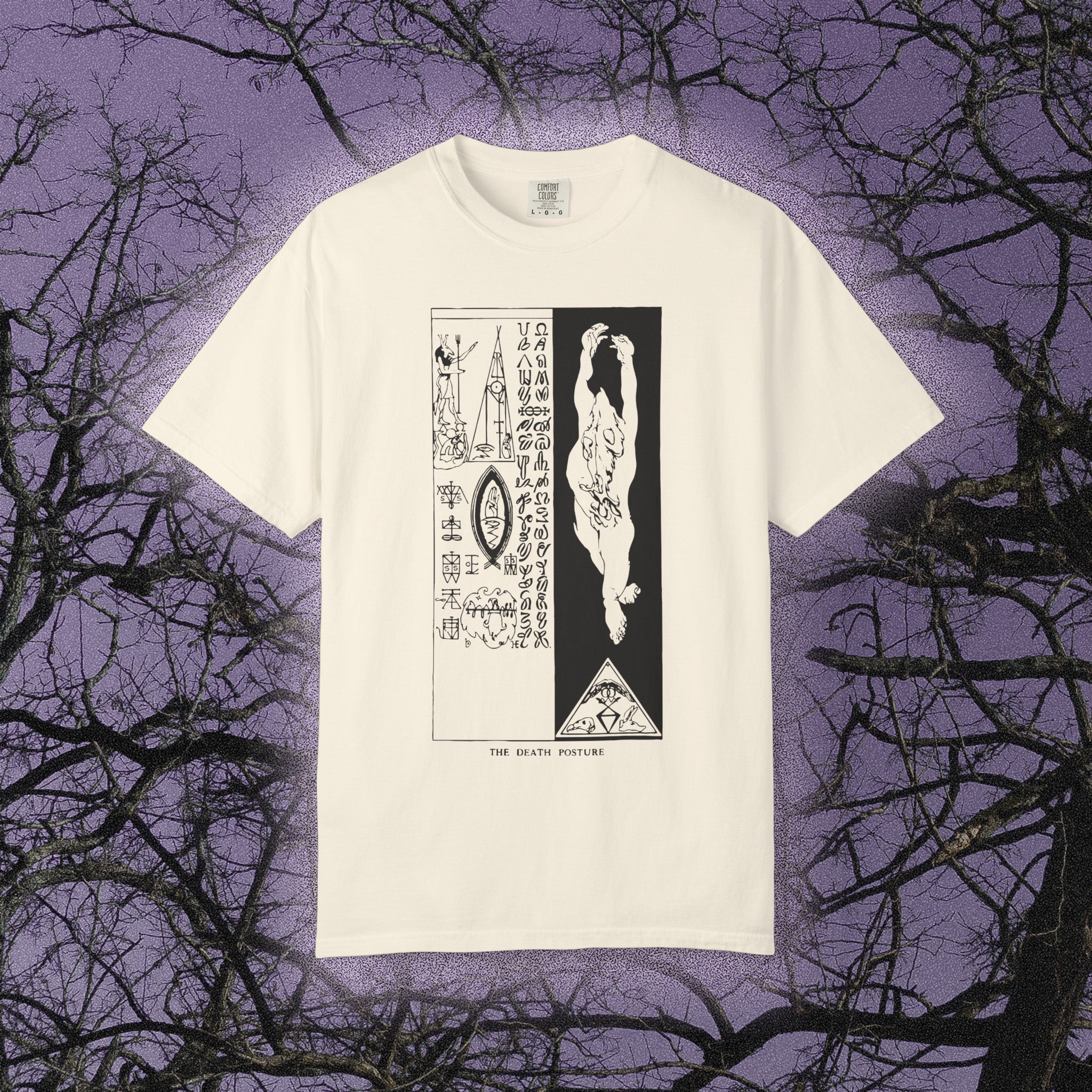 The Death Posture (Comfort Colors) - Black Mass Apparel - T-Shirt