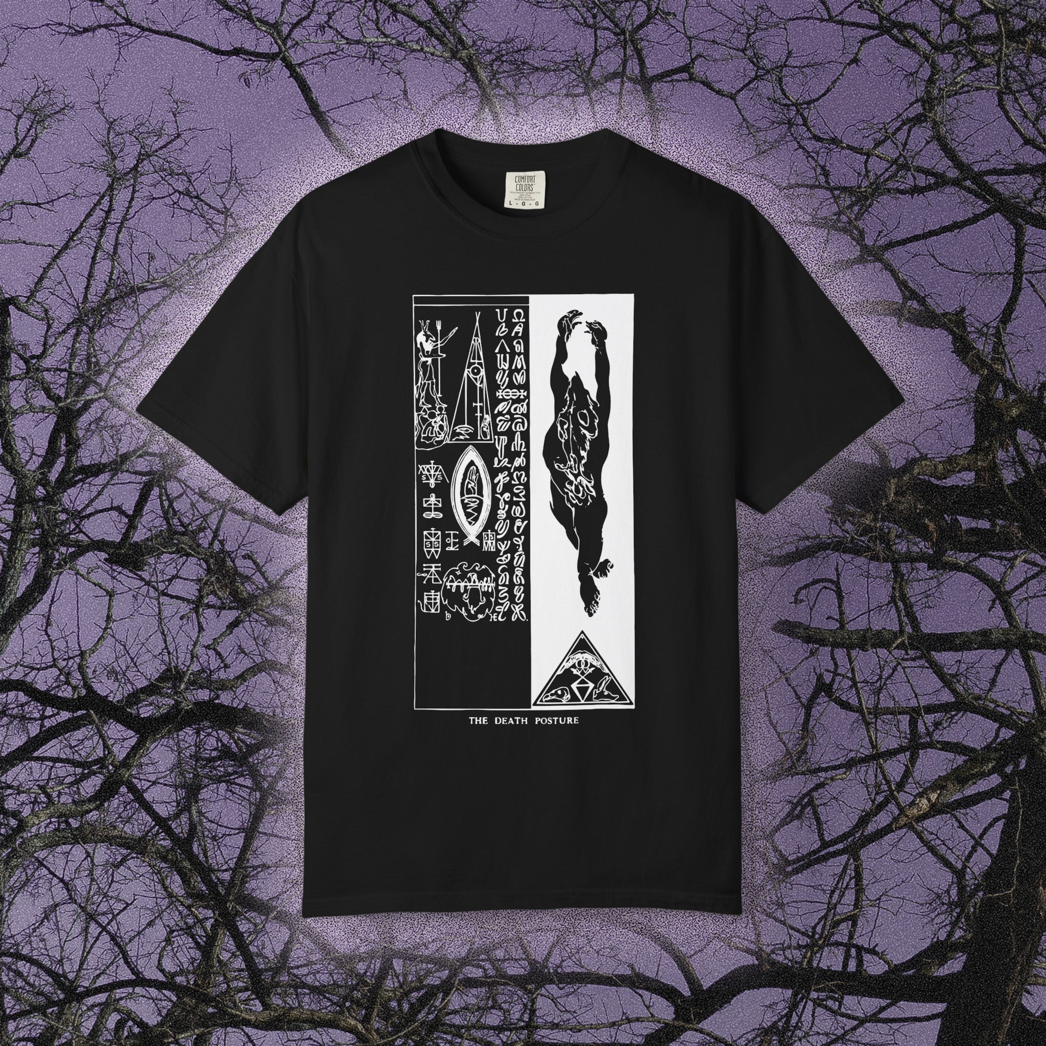 The Death Posture (Comfort Colors) - Black Mass Apparel - T-Shirt