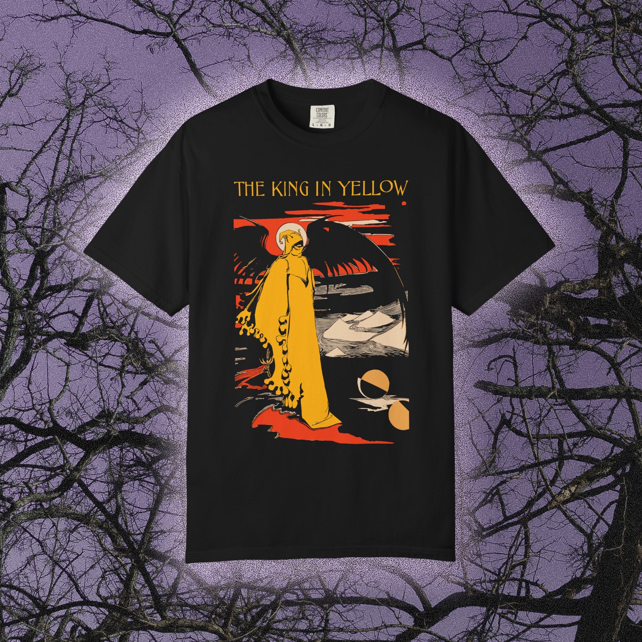 The King In Yellow I (Comfort Colors) - Black Mass Apparel - T-Shirt