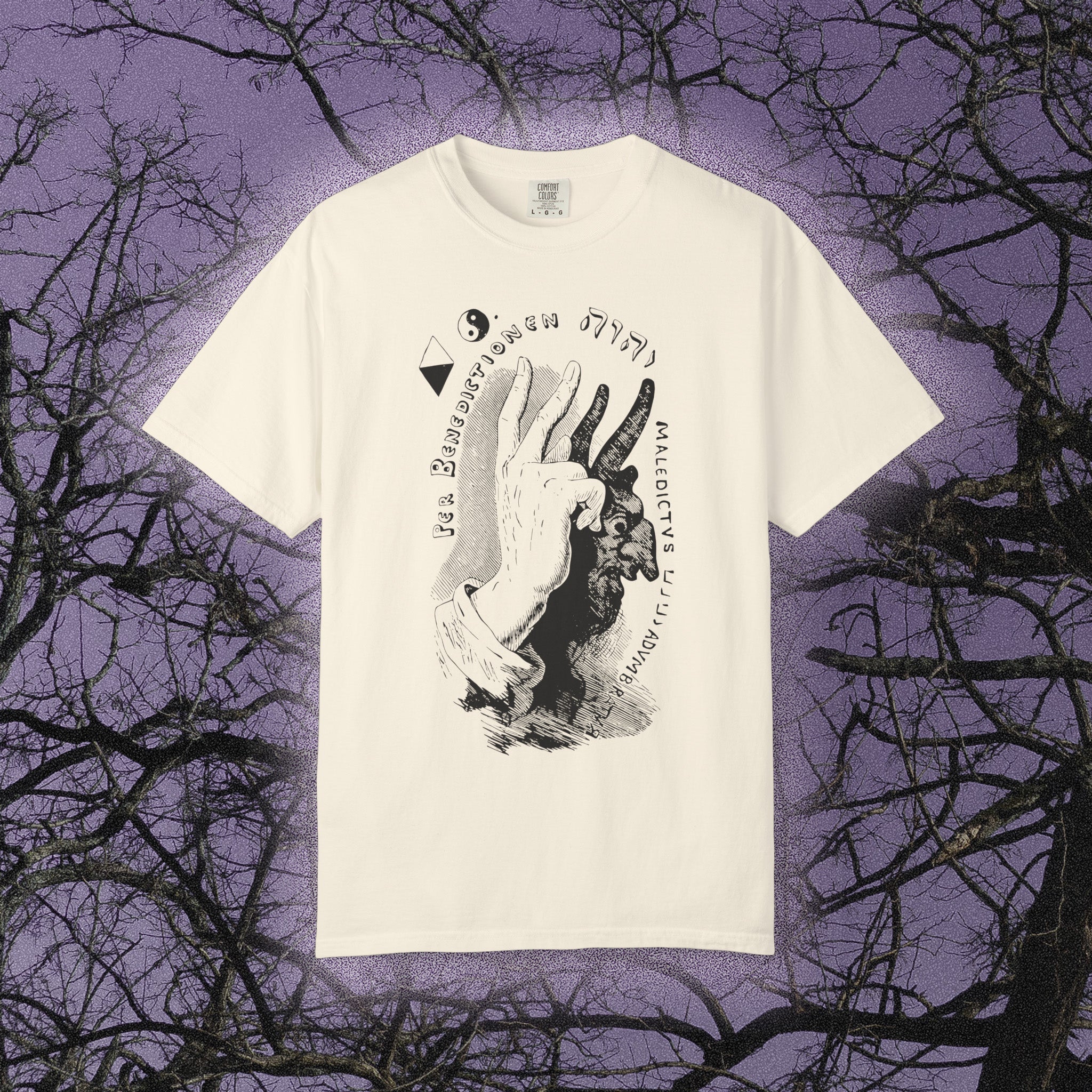 The Sign of Excommunication (Comfort Colors) - Black Mass Apparel - T-Shirt