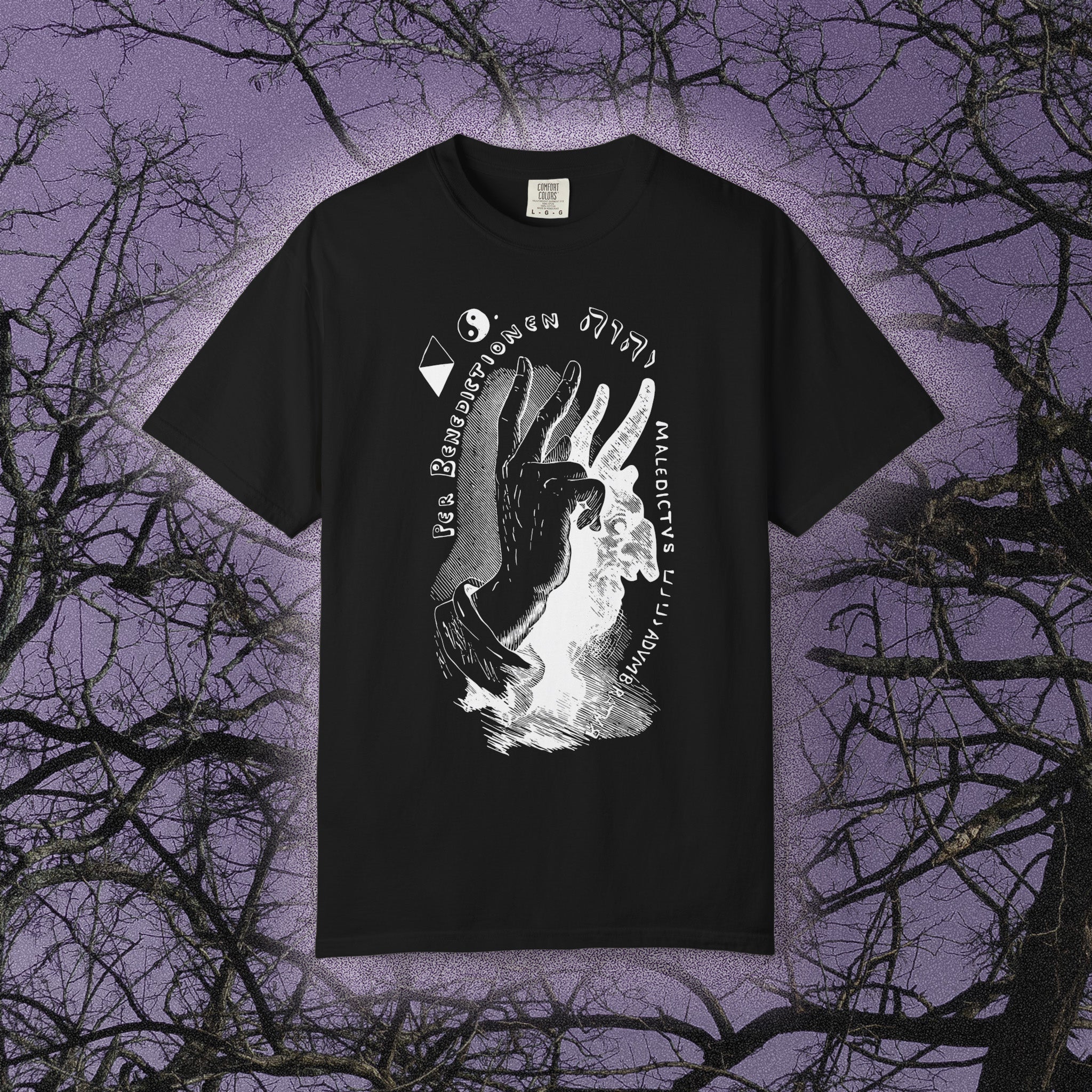 The Sign of Excommunication (Comfort Colors) - Black Mass Apparel - T-Shirt