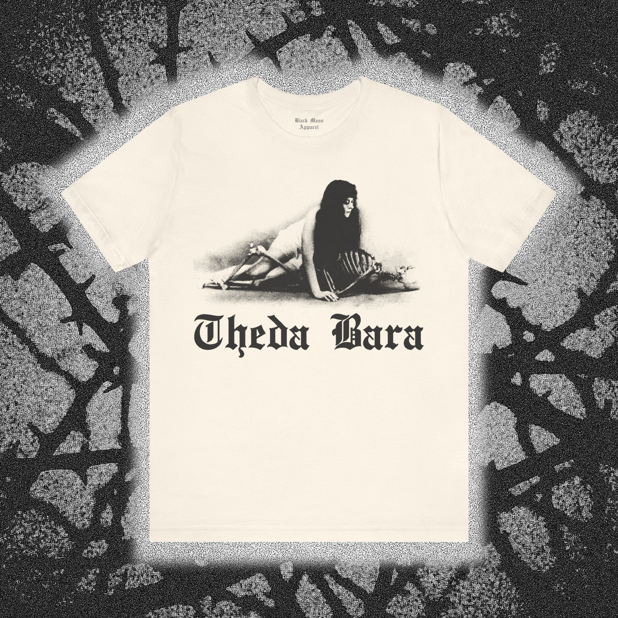 Theda Bara with a Skeleton - Black Mass Apparel - T-Shirt