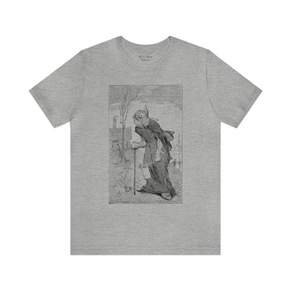 A Wandering Leper Shirt, Vintage Art Tshirt, Renaissance Unisex Jersey Short Sleeve Tee - Black Mass Apparel - T-Shirt
