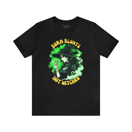 Burn Blunts Not Witches - Black Mass Apparel - T-Shirt