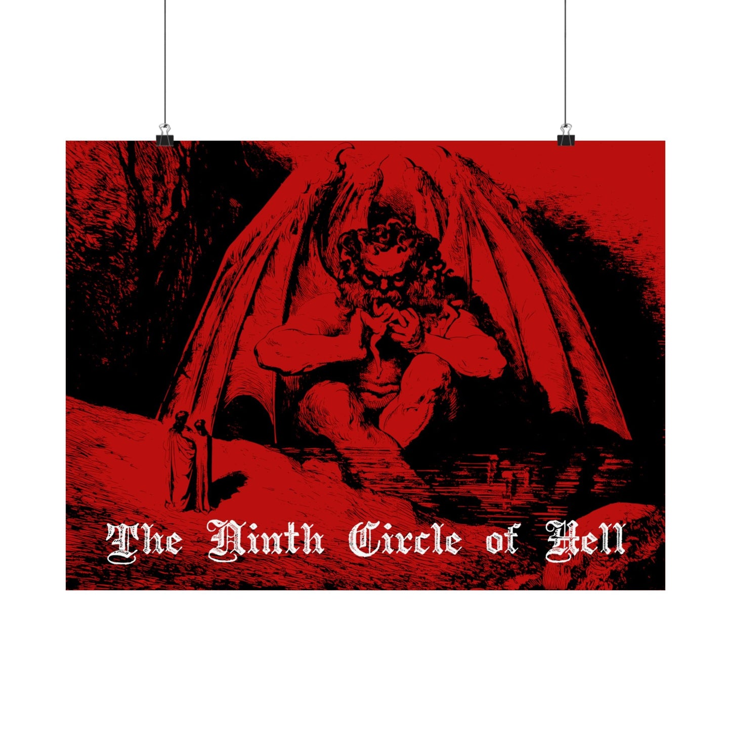 Dante's Inferno - The Ninth Circle of Hell Art Print - Poster - Black Mass Apparel - Poster