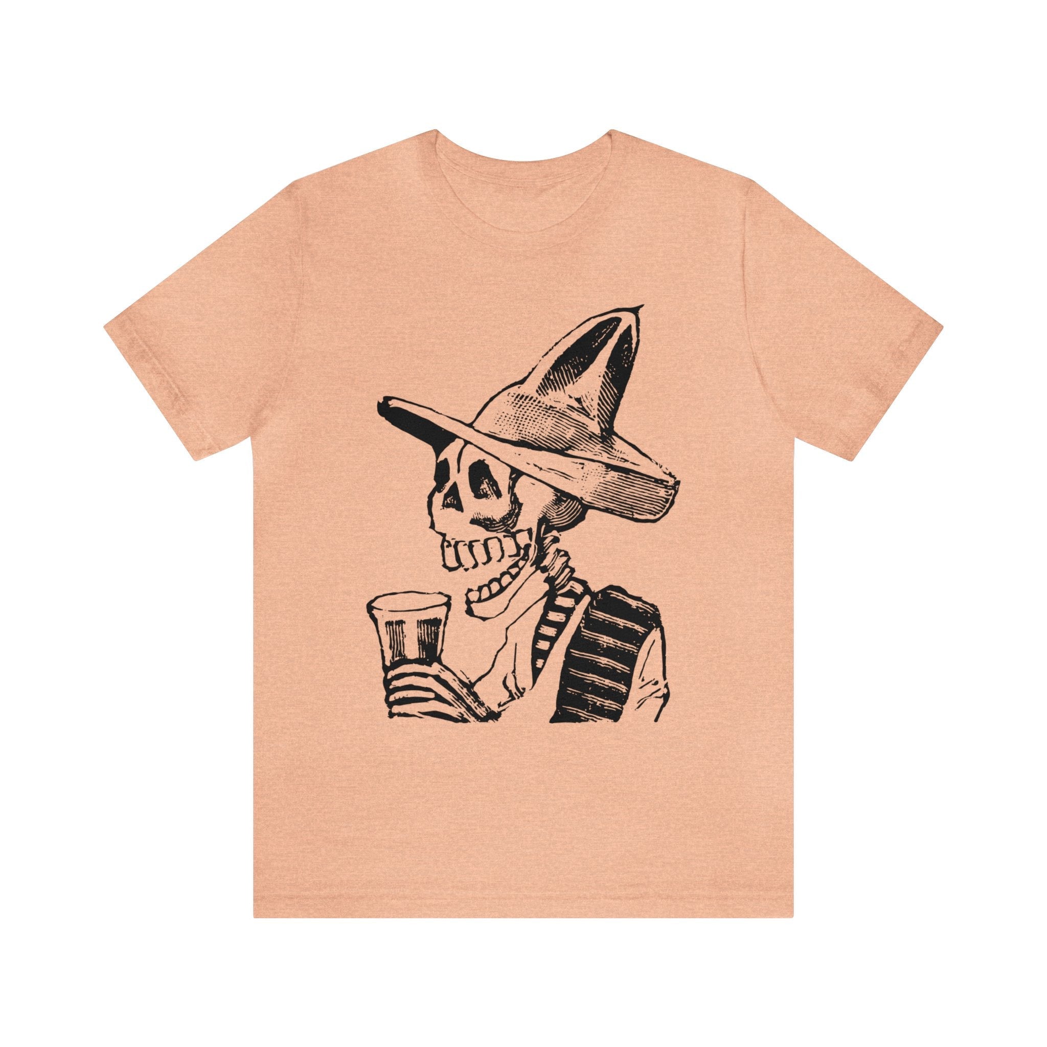 Drinking Skeleton - José Guadalupe Posada - Black Mass Apparel - T-Shirt