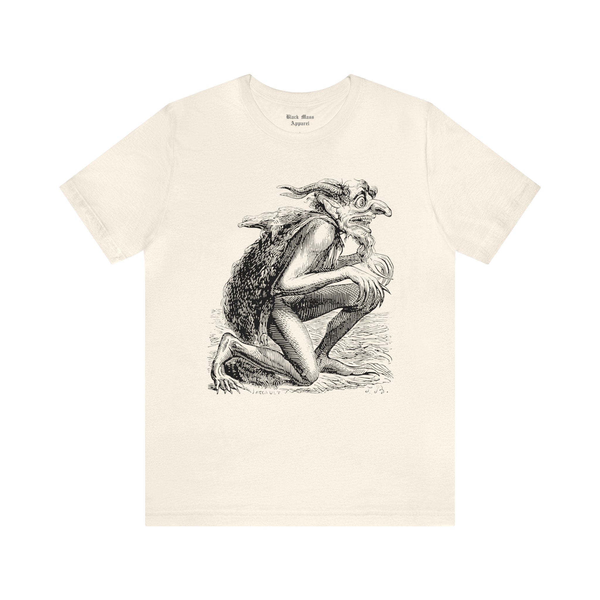 Eurynome Demon Shirt, Demonology T-shirt, Grimoire, The Infernal Dictionary, Occult, Goblin, Witchcraft Unisex Jersey Short Sleeve Tee - Black Mass Apparel - T-Shirt