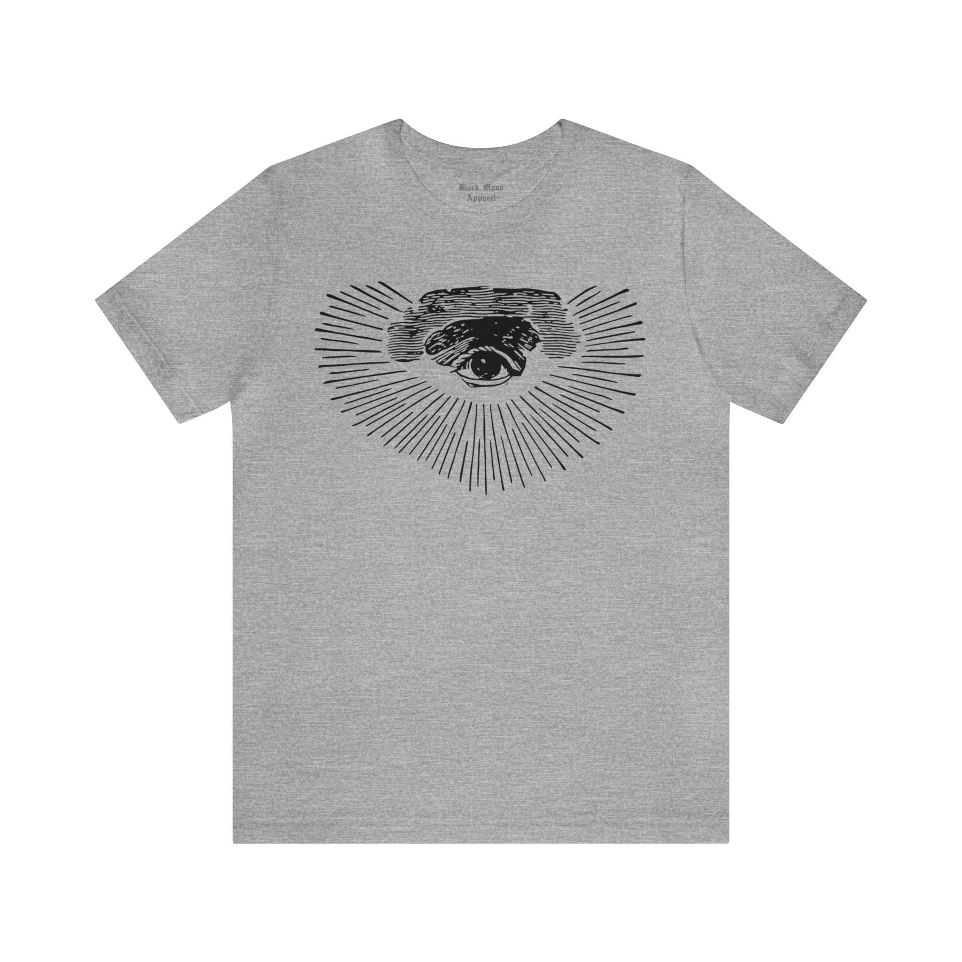 Eye of Providence, All Seeing Eye Shirt, Eye of God T-shirt, Third Eye Unisex Jersey Short Sleeve Tee - Black Mass Apparel - T-Shirt