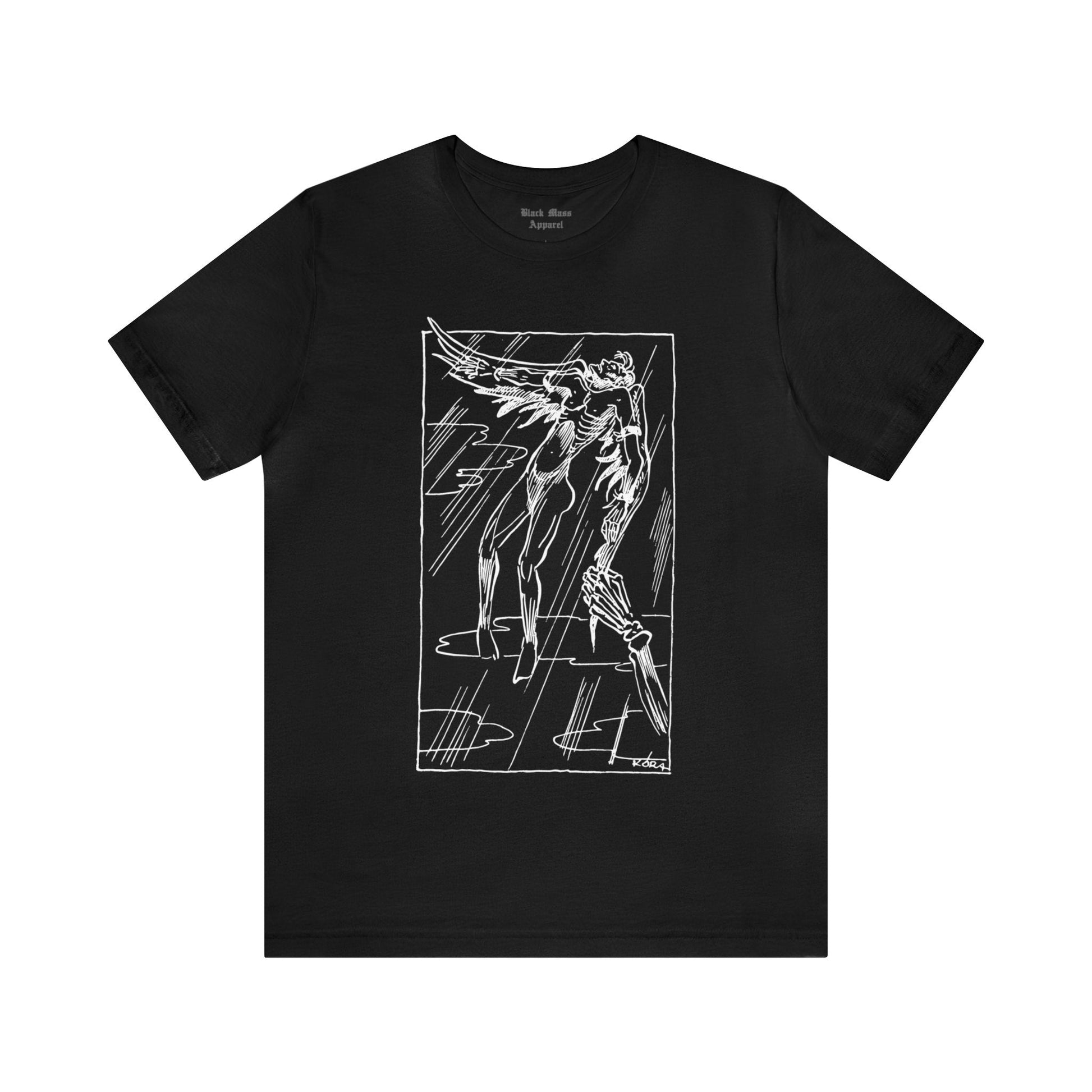 Fall of Icarus, Greek Mythology T-shirt, Danse Macabre Shirt, Grim Reaper Unisex Jersey Short Sleeve Tee - Black Mass Apparel - T-Shirt