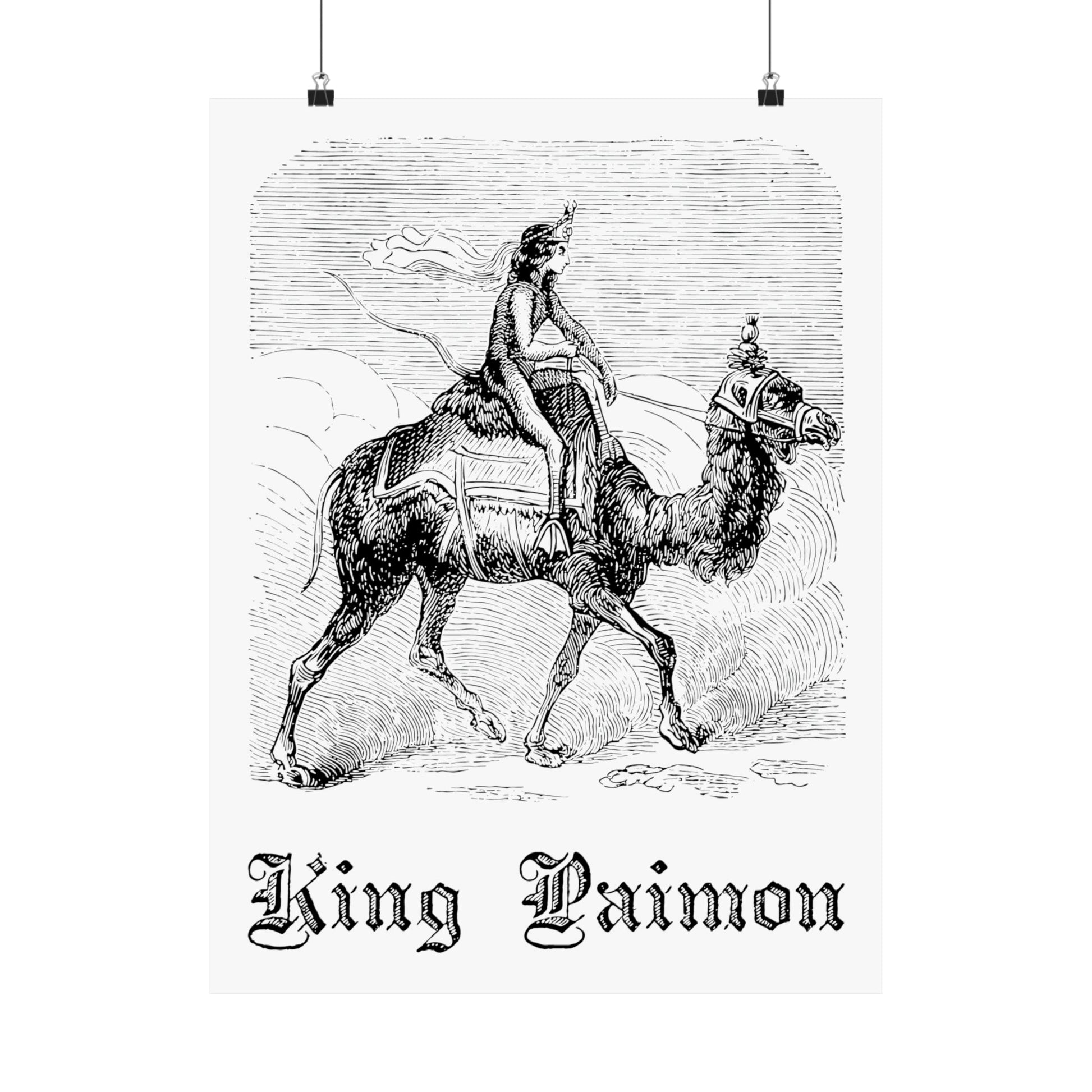 King Paimon Art Print - Black Mass Apparel - Poster