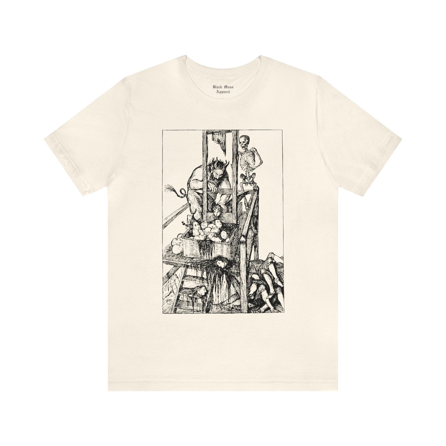 Love Looks Through the Little Window, Edmund Joseph Sullivan T-shirt, Spooky Death Shirt, Vintage Creepy Art Unisex Jersey Short Sleeve Tee - Black Mass Apparel - T-Shirt