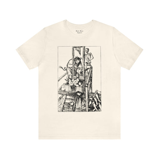Love Looks Through the Little Window, Edmund Joseph Sullivan T-shirt, Spooky Death Shirt, Vintage Creepy Art Unisex Jersey Short Sleeve Tee - Black Mass Apparel - T-Shirt
