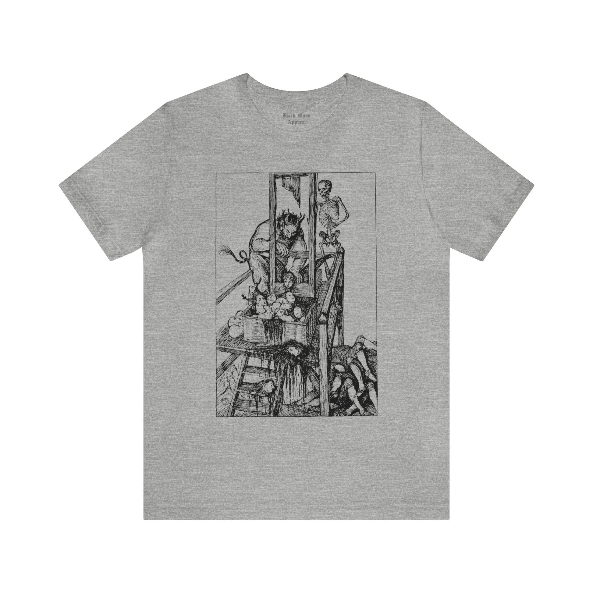Love Looks Through the Little Window, Edmund Joseph Sullivan T-shirt, Spooky Death Shirt, Vintage Creepy Art Unisex Jersey Short Sleeve Tee - Black Mass Apparel - T-Shirt